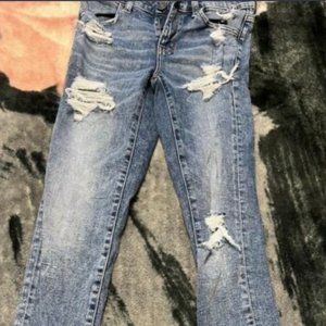 American eagle acid wash low rise jeans